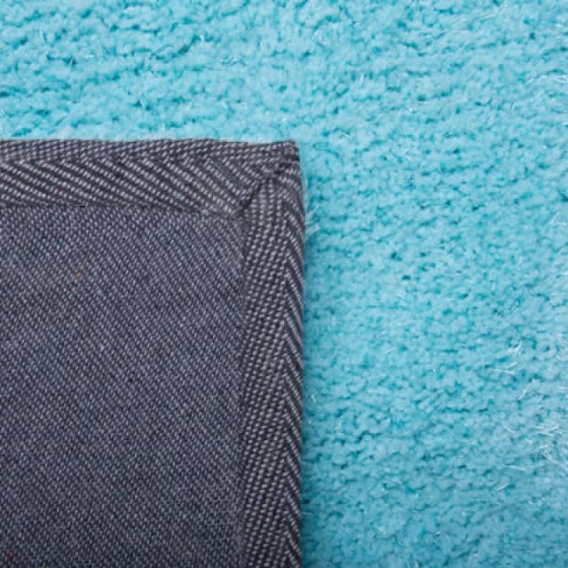 Beliani Shaggygy Rug Demre Light Blue 140 X 200 Cm