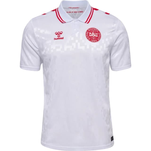 Hummel Denmark Away Shirt 2024 Adults - White White S
