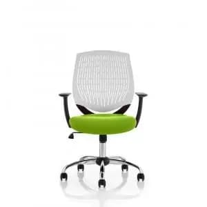 Dura White Back Bespoke Colour Seat Myrrh Green KCUP1707