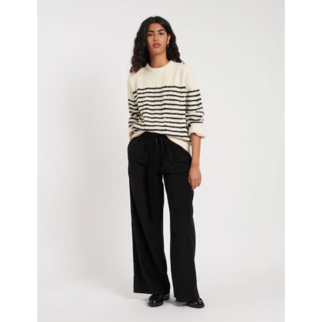 Nobodys Child Womens High Waisted Loose Fit Wide Leg Trousers Black female 4 (3XS)