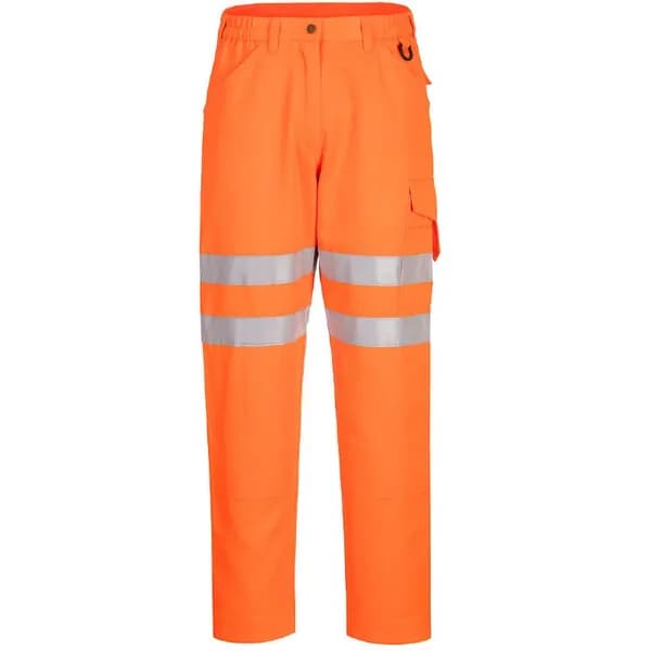 Portwest Eco Hi Vis Work Trousers EC40ORR40 Colour: Orange