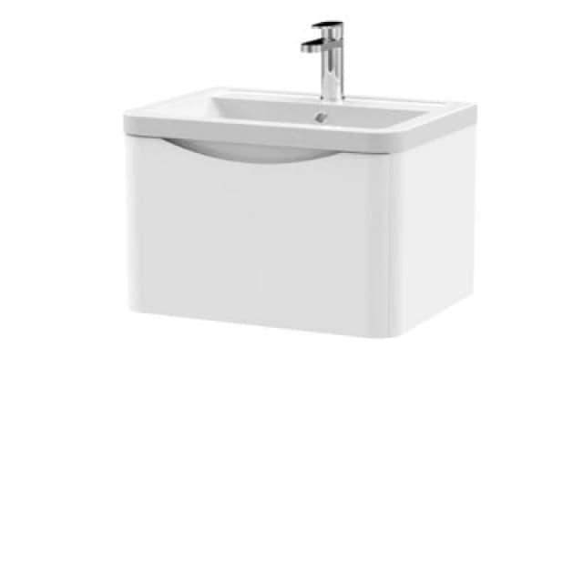 Nuie 600 W/h 1-Drawer Unit & Ceramic Basin