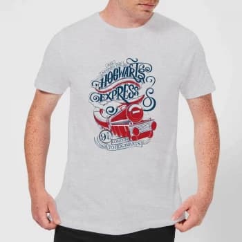 Harry Potter Hogwarts Express Mens T-Shirt - Grey - XS - Grey