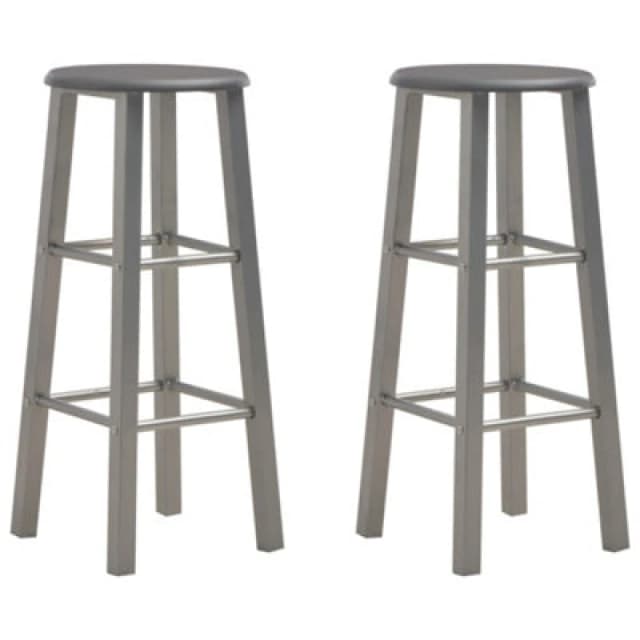 VIDAXL Bar Stools 2 pcs Anthracite mdf Vidaxl 284387