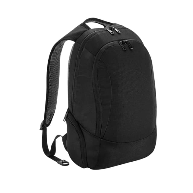 Quadra Mens Vessel Slimline Laptop Backpack in Black Male