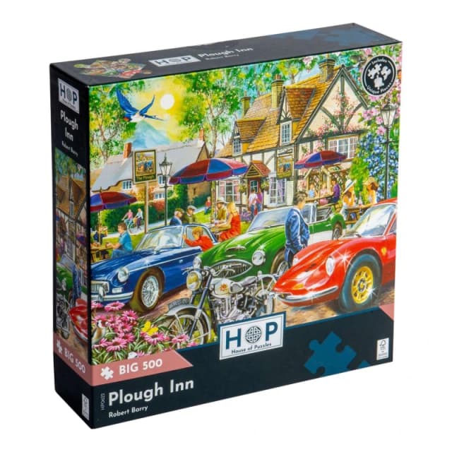 The House Of Puzzles Plough Inn, BIG 500 Piece Jigsaw Puzzle Multi unisex