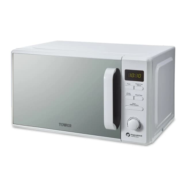 Tower 20 Litre 800W Digital Microwave with Mirror White unisex Medium