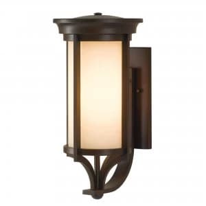 1 Light Outdoor Medium Wall Lantern Light Heritage Bronze IP44, E27