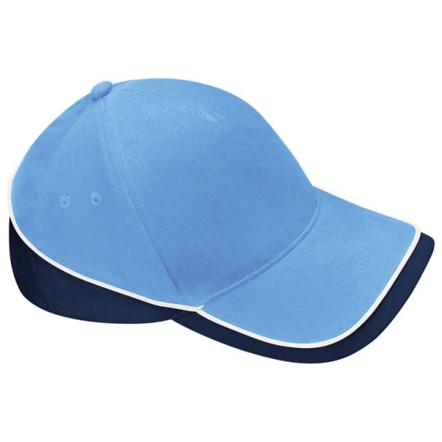 Beechfield Beechfield Teamwear Competition Cap Baseball Headwear in Light Blue Light Blue One Size Unisex 5055747772791