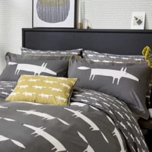 Scion Mr Fox Double Duvet Cover Set, Charcoal
