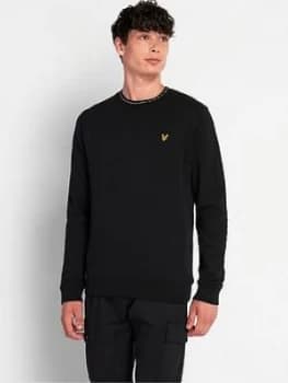 Lyle & Scott Branded Ringer Sweatshirt - Black