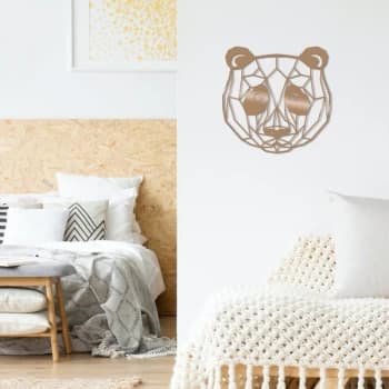 Bear - Copper Copper Decorative Metal Wall Accessory