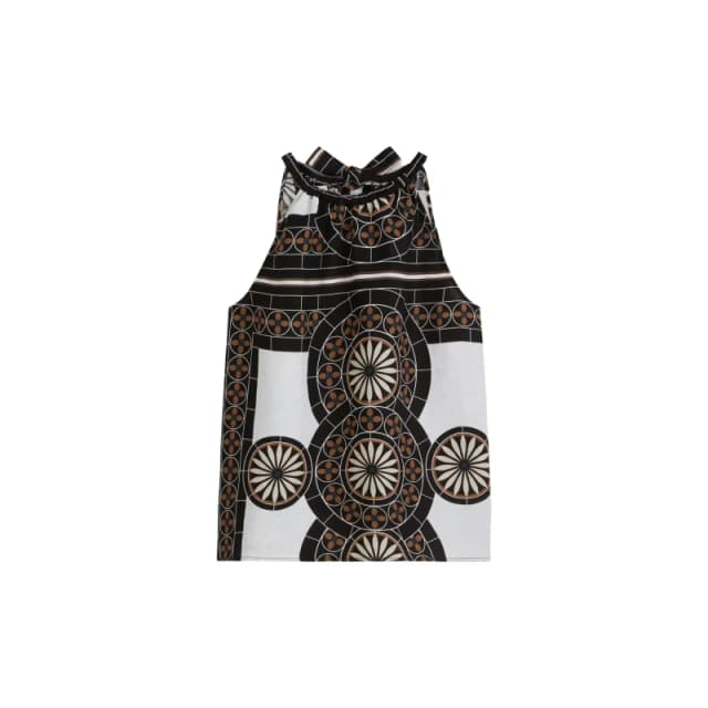 Marc O'Polo Printed woven tank top For Her Marc O'Polo Multicolore Female 34