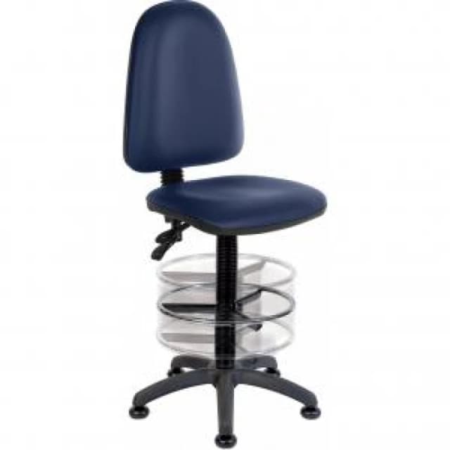 Teknik Office Ergo Twin PU Blue Operator chair with a deluxe ring kit TNK2900PUBLU1164