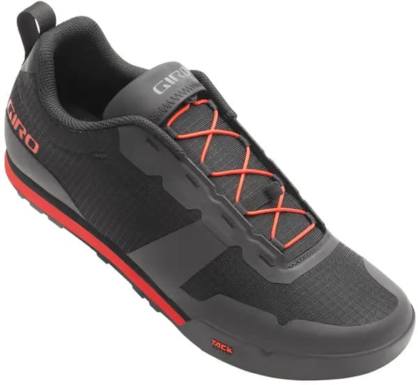 Giro Tracker Fastlace Mens Mountain Bike Shoes 40 BLACK / Bright RED