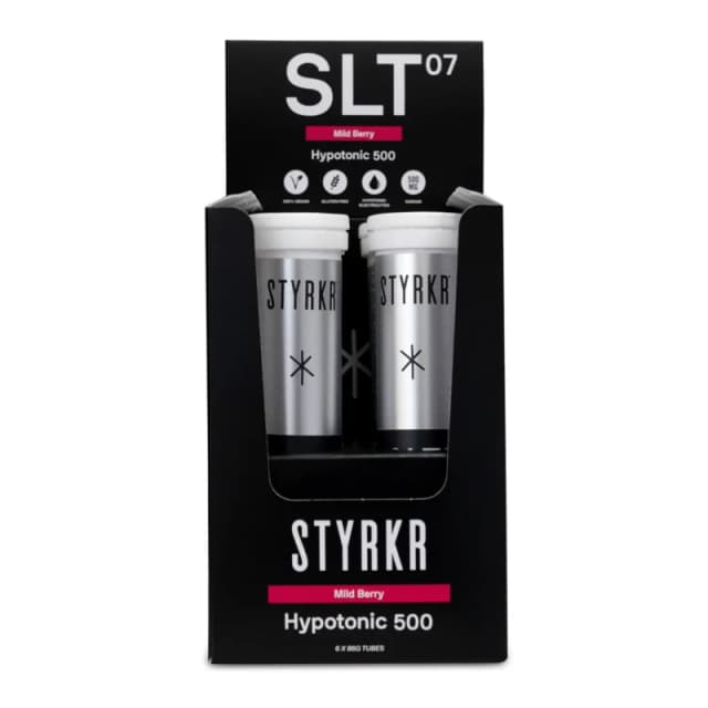 Electrolytes in a box of 6 tubes berry flavour Styrkr Noir Unisex 500 mg