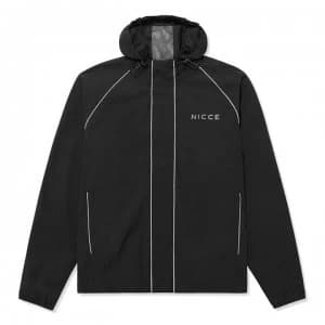 Nicce Linear Jacket Mens - Blk/Blue Mirage