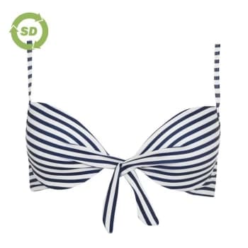 SoulCal Tie Bikini Top - Navy Stripe