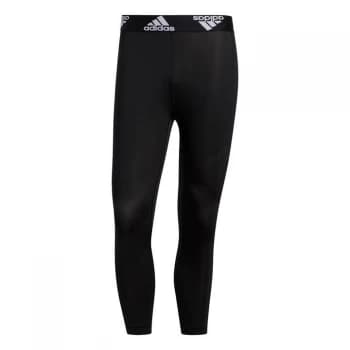 adidas Techfit three quarter 3-Stripes Tights Mens - Black