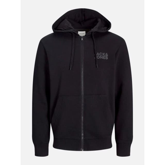 Jack and Jones Corp Logo Sweat Zip Hood Mens Black male S