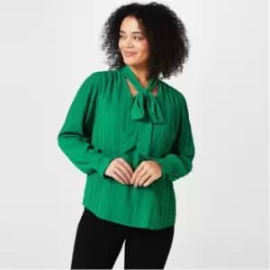 Biba Biba Tie Neck Blouse - Green