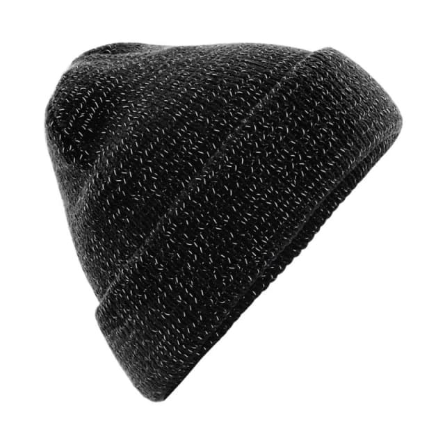 Beechfield Beechfield Men Reflective Beanie in Black One Size Male 5063425840182