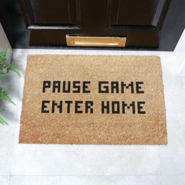 Artsy Doormats Pause Game Enter Home Doormat (60 X 40Cm)