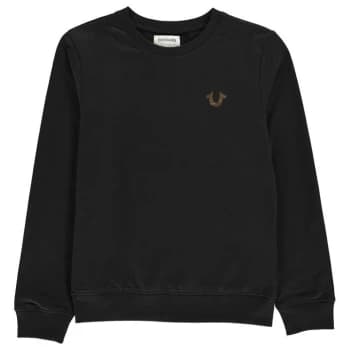 TRUE RELIGION Junior Boys Foil Sweatshirt - Black