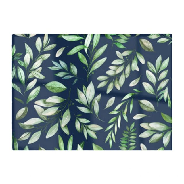 Warren Reed Designer Watercolor Leaves Glass Chopping Board