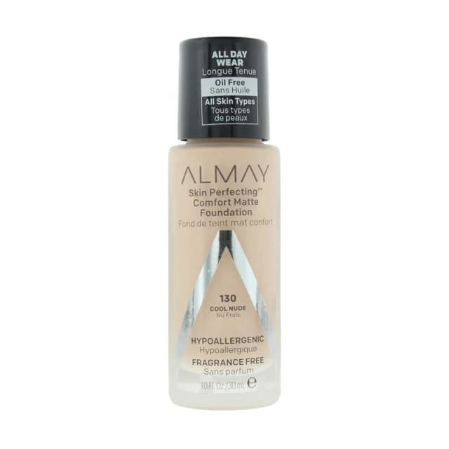 Almay Skin Perfecting Comfort Matte 130 Cool Nude Foundation 30ml