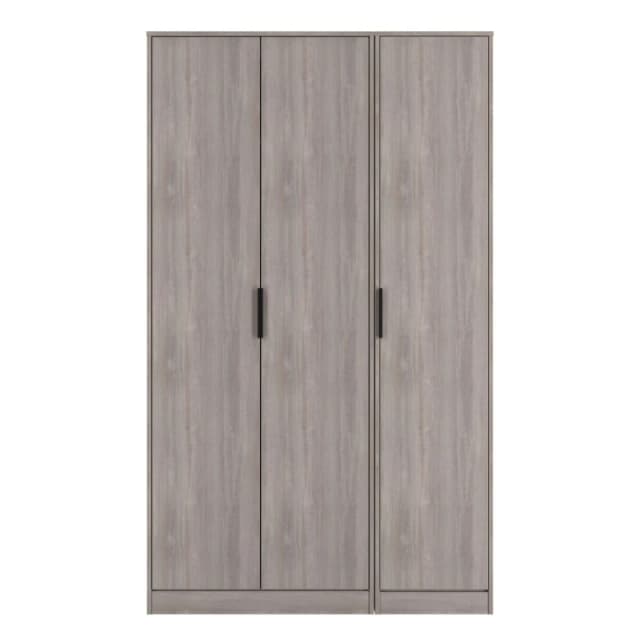 Havana Ready Assembled 3 Door Wardrobe in Grey Oak - Welcome Furniture TJ Hughes 5056812212136