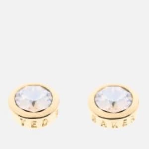 Ted Baker Womens Sinaa Swarovski Crystal Stud Earrings - Gold/Crystal - Rose Gold