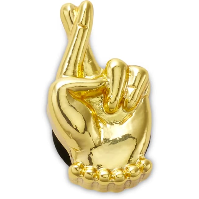Crocs Jibbitz Crocs Gold Fingers Crossed Dore Unisex TU