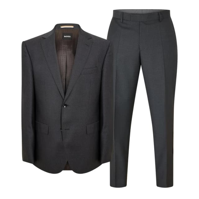 Boss Mens H-Jeckson-2Pcs-224 Suit Medium Grey male 36 (46)