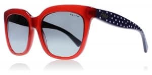 Ralph RA5213 Sunglasses Red / Blue / White Polkadot 316111 55mm