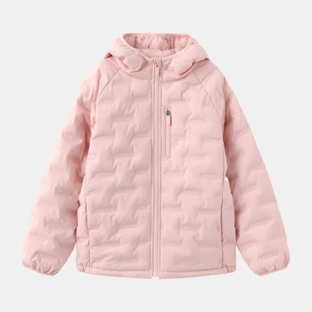 Karrimor Kids Heat-Sealed Windproof Hooded Full Zip Insulated Puffer Jacket Pink female 7-8 (S)