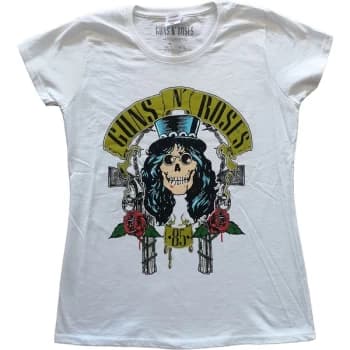 Guns N' Roses - Slash '85 Womens Large T-Shirt - White