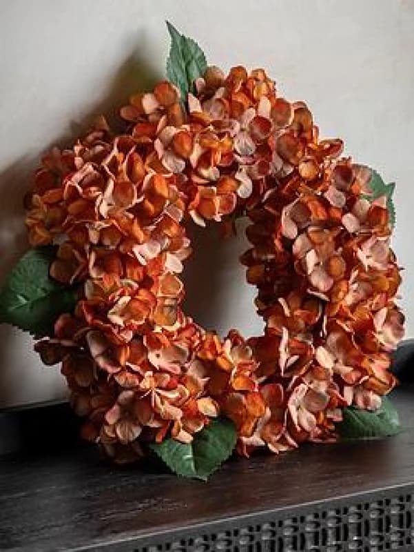 Crossland Grove Rust Hydrangea Wreath, Orange 5056690000000
