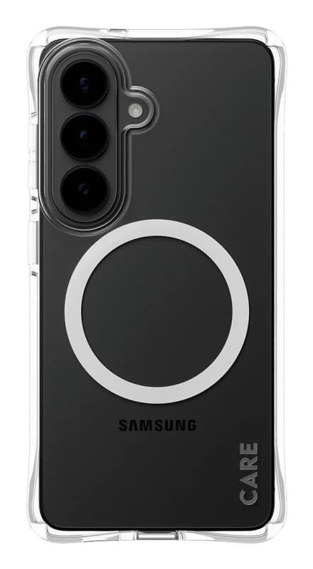 PanzerGlass PanzerGlass CARE by Samba Case Transparent w. White Qi Samsung Galaxy S26 CR68116