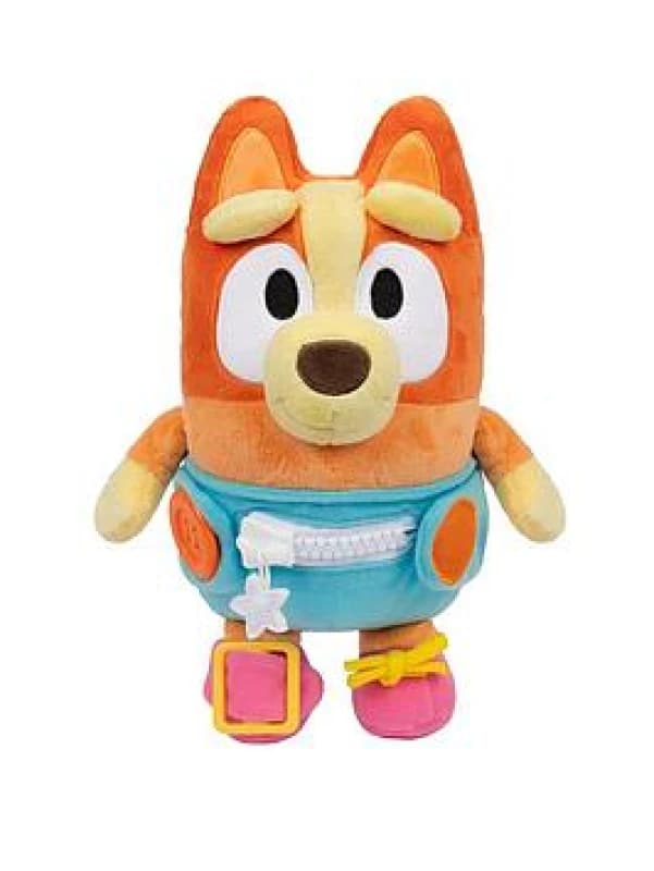 Anziehspaß Baby Bingo das Anziehen von Baby Bingo trainiert feinmotorische Fahigkeiten superweiche 254cm große Pluschfigur mit Knopfen Reißversc