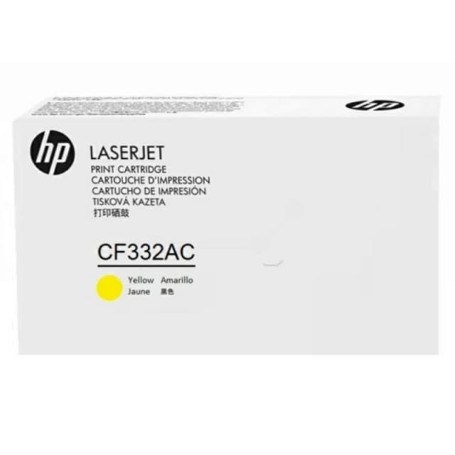 HP CF332AC/654A Toner cartridge yellow Contract. 15K pages ISO/IEC 197
