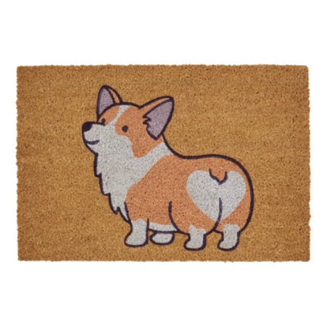 Premier Housewares Corgi Doormat Natural