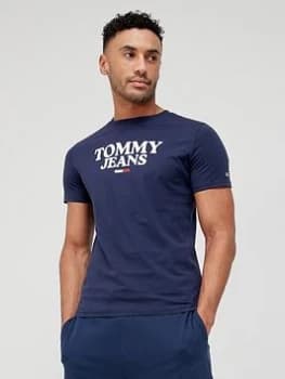 Tommy Jeans Graphic T-Shirt - Twilight Navy, Twilight Navy, Size L, Men