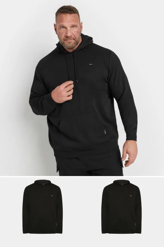 BadRhino 2 Pack Core Hoodies Black