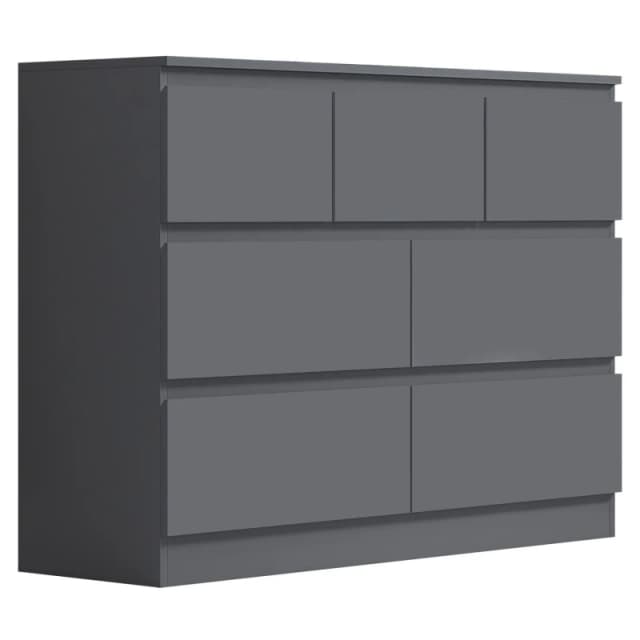 FWStyle FWStyle 7 Drawer Merchant Chest Dark Grey Scratch Resistant Grey One Size Unisex 5056413129239