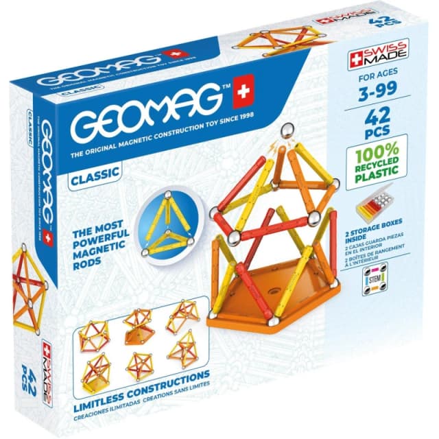Geomag Classic 42 Magnetic Shapes - 42 Pieces, Multi 271