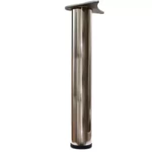 Adjustable Breakfast Bar Worktop Support Table Leg 1100mm - Colour Inox - Pack of 3