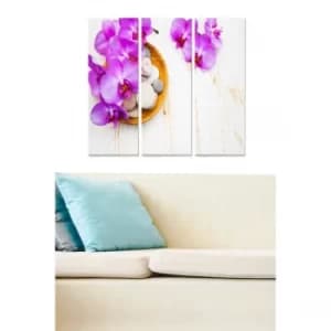 MDF8947437 Multicolor Decorative MDF Painting (3 Pieces)