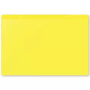 Document pouches, magnetic, A4 landscape, pack of 10, yellow