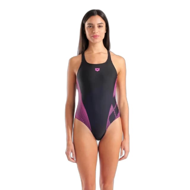 Womens 1 Piece swimsuit Arena Lily Pro Back LB Noir Female 42